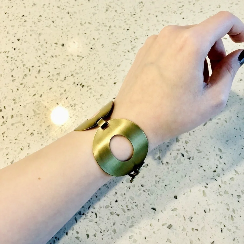 Antique Brass Bracelet - Picture 3 of 5
